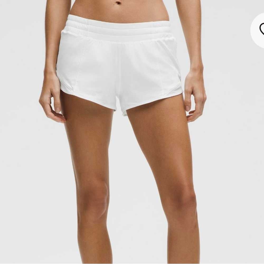 Lululemon White Hotty Hot Shorts